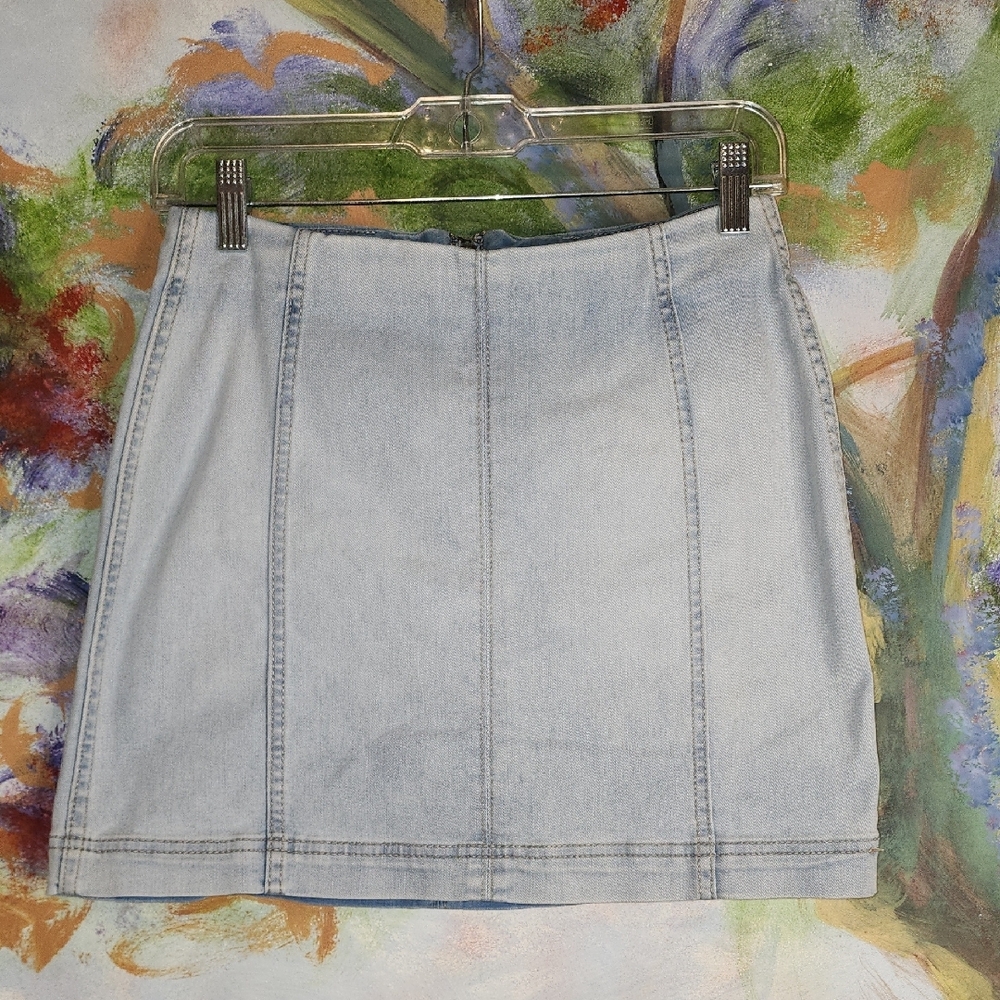 Wild Fable Blue Mini Pencil Skirt for Casual Work